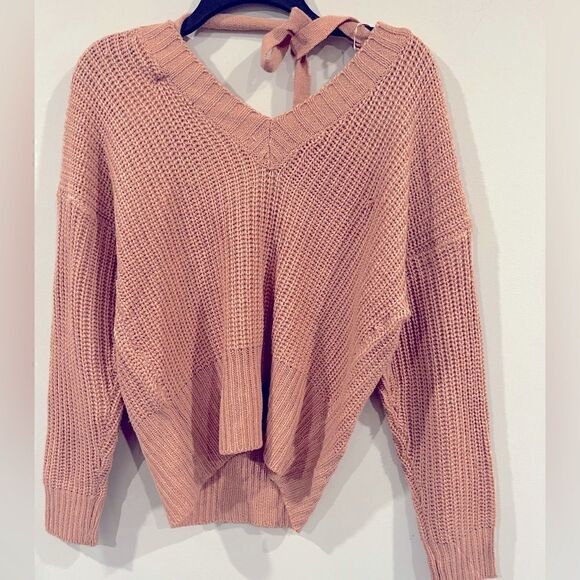 NO COMMENT
Juniors' Ikeddi V-Neck Tie-Back Sweater size M cameo brown - Picture 5 of 9